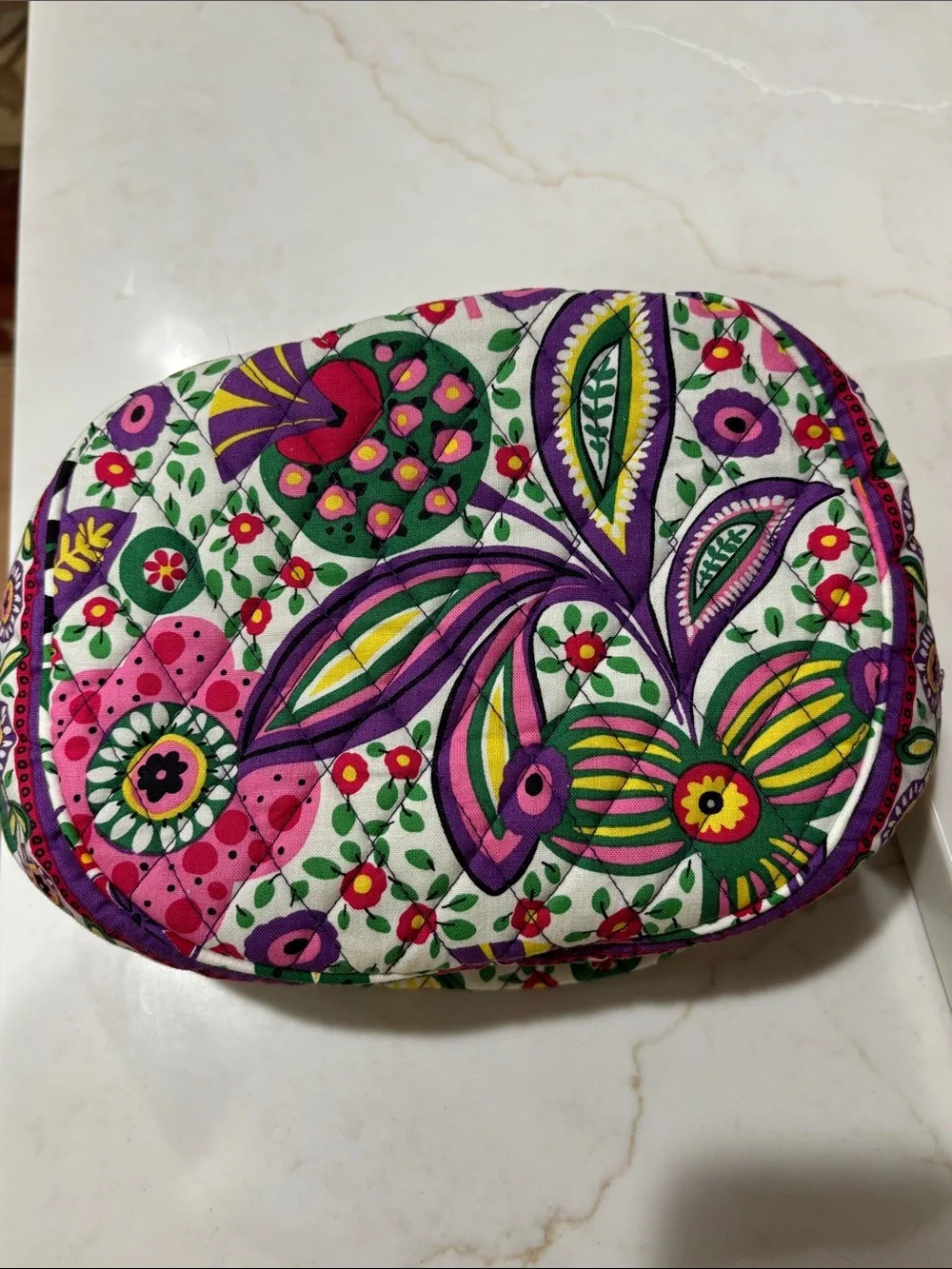 Vera Bradley Multicolor Floral Quilted Cosmetic Case